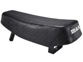 Buddyseat Zadel Zwart met Getanstst Logo en Opdruk Puch Maxi