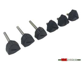 Puch Maxi N side cover bolt set (Black 5 pieces)