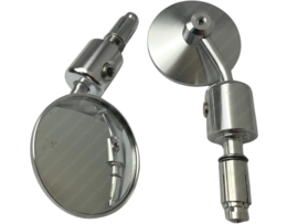 Plug-in mirror set Round Silver Universal