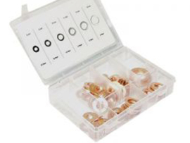 Assortiment set Koperringen 80-Delig