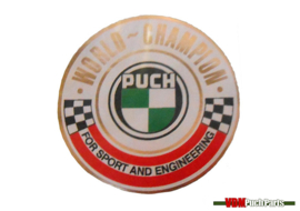 Sticker rond 90mm Puch World Champion