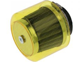 Powerfilter Recht 28mm - 35mm Chrom - Transparent Gelb Universal