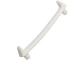 Cable guide mudguard front side Nylon White Puch Maxi / MV / MS / VS / VZ / Etc