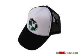 Kappe mit Puch Logo (Weiß/Schwarz)