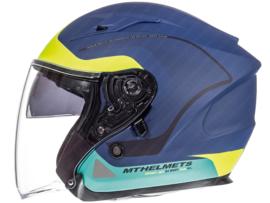 Helm Jet MT Avenue Crossroad Blauw / Groen