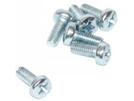 Cylinder Bolt Crosshead Galvanized M6 x 12mm DIN 7985H