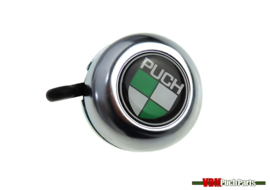 Bell Puch logo dome sticker (Chrome)