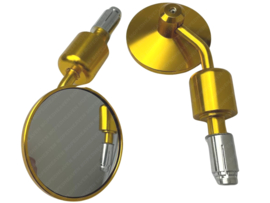 Plug-in mirror set Round Gold Universal