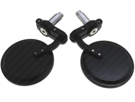 Plug-in mirror set Round Black Universal