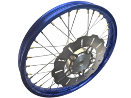 Spaakvelg Schijfrem 17 Inch 1.40 Breed Geanodiseerd - Gepolijst Rigida! (EBR Voorvork Hydraulisch) VDMRacing! Puch Maxi