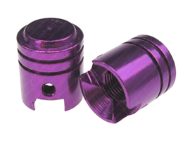 Valve cap set Piston Purple 2-Pieces Universal