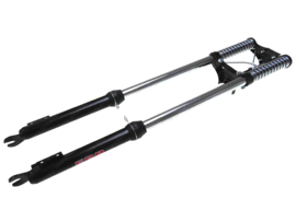 EBR Voorvork chopper 83cm met veren (Zwart)