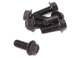 Flange Bolt Hexagon Black M6 x 15mm