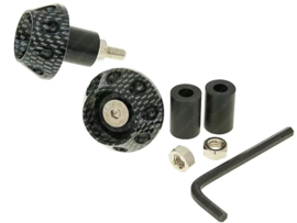 Stuurbalansgewicht set Flat Carbon 13.5mm - 17.5mm Universeel