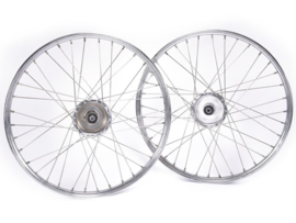 Spoke wheel set 19 Inch 1.10 Chrome - Stainless steel Spokes Rebuilt! Puch MS50 1e-Type