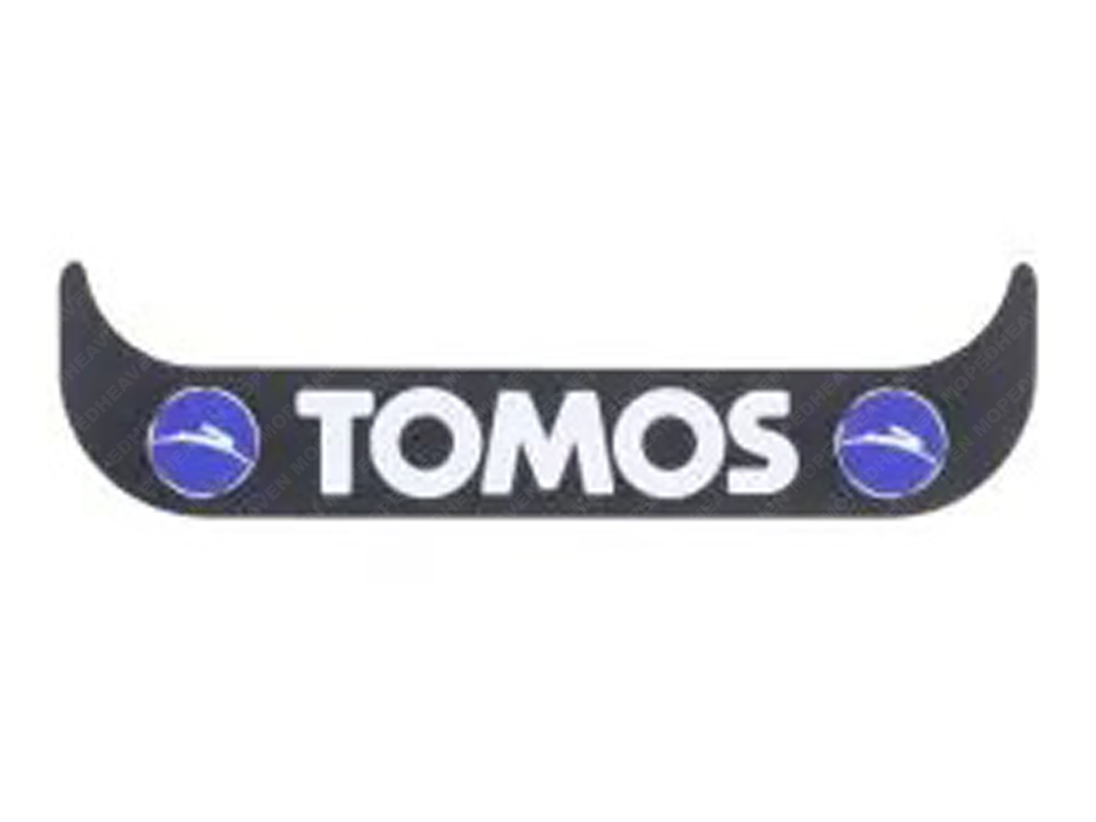 Aufkleber Kennzeichenhalter Schwarz Vertikal Tomos Logo