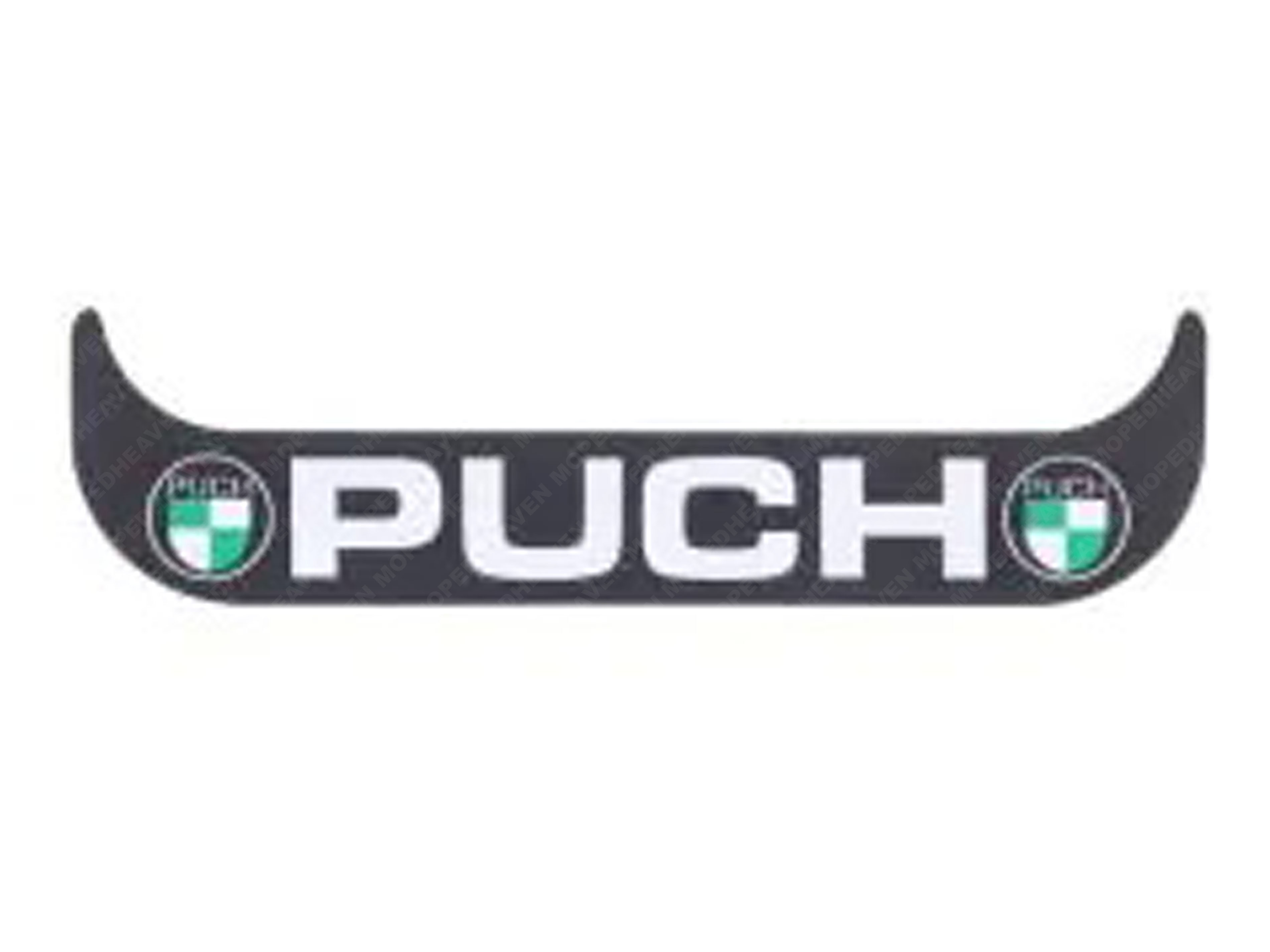 Aufkleber Kennzeichenhalter Schwarz Vertikal Puch Logo