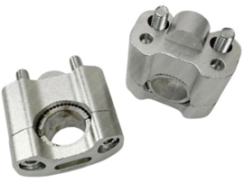 Handlebar clamp adapter 22-28mm universal zilver