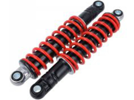Stoßdämpfer Satz Schwarz - Rot 230mm wie Orginal! Puch Rough Rider / Magnum X