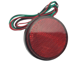 Reflector LED rond 60mm m6 bout rood