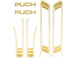 Lijnen sticker set goud (Puch Maxi S)