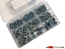 Assortiment plate screws hexagon M6-M10 Galvanized 255-Pieces