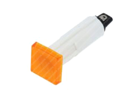 Controlelamp Oranje - Vierkant 6 Volt Universeel