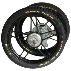 16 Inch Stervelg set zwart compleet Origineel! Puch Maxi