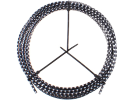 Buitenkabel Zwart / Chroom Glitter Elvedes universeel (Per meter)