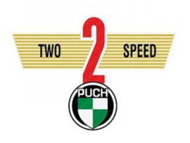 Aufkleber Hinter Schutzblech Two Speed Puch VS50
