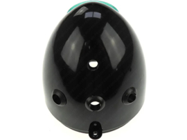 Eierlampe Scheinwerfer Gehause Schwarz (Mittige Befestigung)