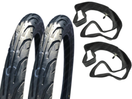 17 Inch 2.50 Dunlop TT900 Semislick banden set