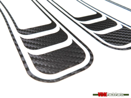 Lines sticker set PVC transfers anthracite carbon (Puch Maxi S)