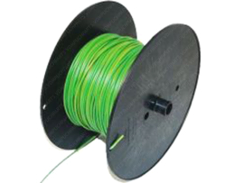 ​​​​Electrischen Kabel Grün / Gelb 1.0mm (Pro meter)