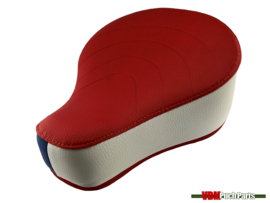 Puch saddle thick version (Red/White/Blue)