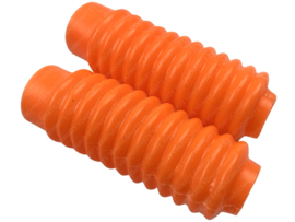 Harmonika stof rubber set 120mm voorvork Oranje Fast Arrow Puch Maxi
