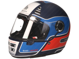 Helm Integral Retro MT Jarama SV Baux Matt Blau - Rot - Silber