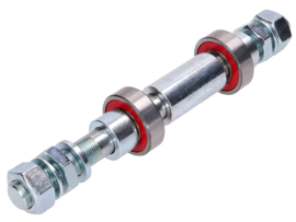 Wiel As Voorzijde 12mm - 157mm Vaste Lagers Compleet Swiing 2.0 A-Kwaliteit! Puch Maxi