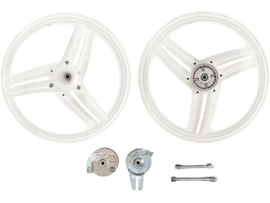 Wheel set 17 Inch 1.60 White model as Grimeca Puch Maxi