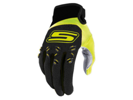 Gloves MX S-Line Black / Fluor Yellow size XL