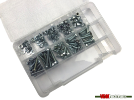 Assortiment bolts/nuts/rings hexagon M6 Galvanized 150-Pieces