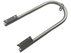 Voorvork stabilisator zilver gepoedercoat Puch Rider Macho/2 Speed