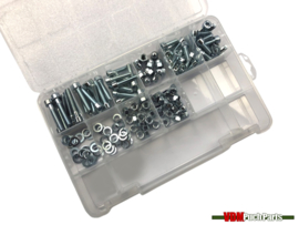 Assortiment bouten/moeren/ringen inbus M6 Verzinkt 150-Delig