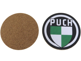 Onderzetters set met Puch Logo 2 delig (95mm)