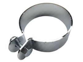 Exhaust clamp 70mm Chrome Universal