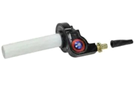 Gasgriff Aluminium Schwarz - Rot - Blau Universal