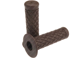 Handle grips set 22mm - 24mm 124mm Brown Retro Dama Univers