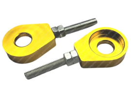 Chain tensioner set M6 CNC aluminium gold