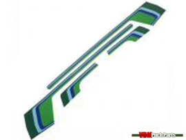 Sticker set striping groen Puch Montana