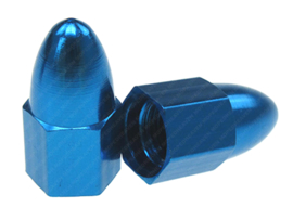 Valve cap set Spike Blue 2-Pieces Universal